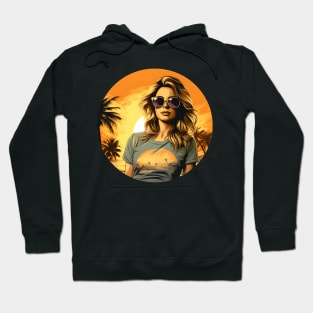 Summer Surfer Girl Hoodie